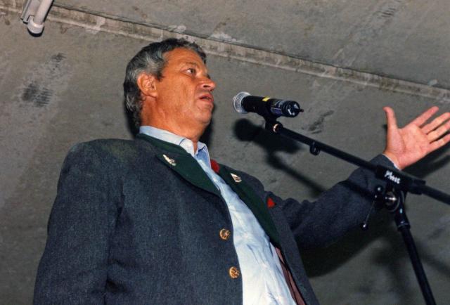 Gerhard Polt in der REZ Tiefgarage 1998, legendär :-)